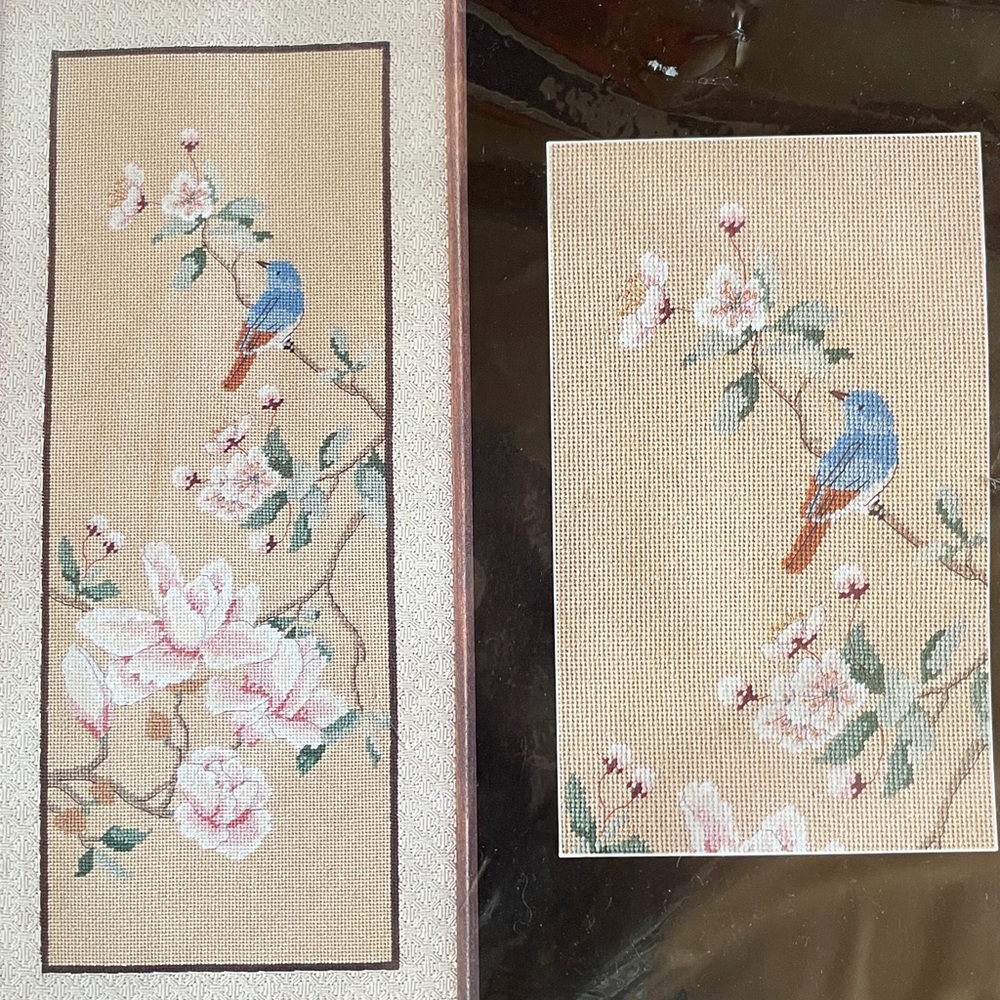 Dimensions Elegant Magnolias Needlepoint Kit 10”x22” Vintage 1987 - Picture 3 of 5